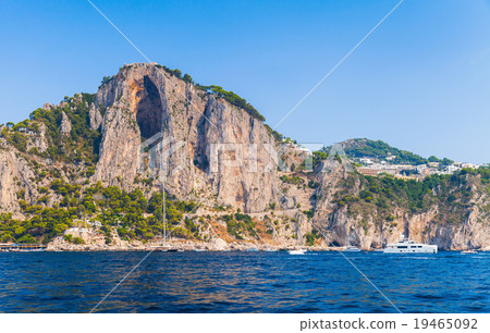 Rocks of Capri island near Marina Piccola beach 19465092