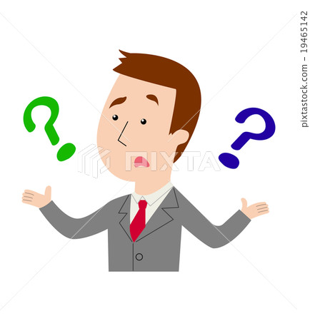Businessman holding a question mark Hatena Businessman holding a question mark Hatena 19465142