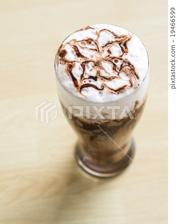 Ice Mocha Coffee on the Table Ice Mocha Coffee on the Table 19466599