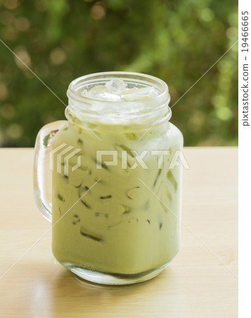 Ice Green Tea on the Table 19466665