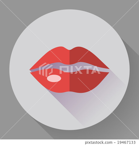 Sexy Lips Vector Icon 19467133