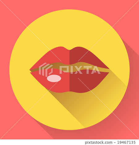 Sexy Lips Vector Icon 19467135
