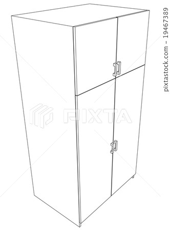 Illustration of cabinet 19467389