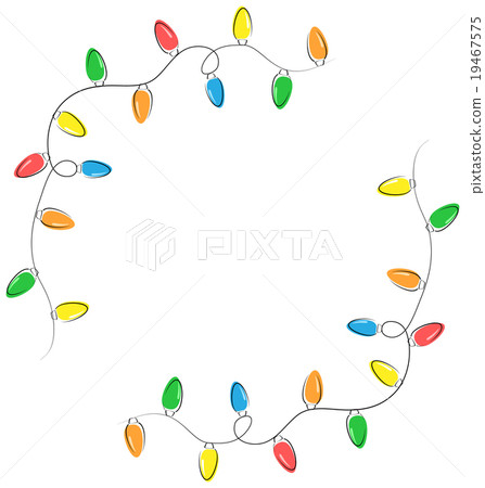Multicolored flat led Christmas lights garland Multicolored flat led Christmas lights garland 19467575