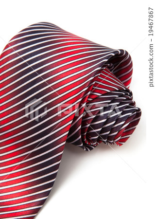 red and blue tie on white background red and blue tie on white background 19467867