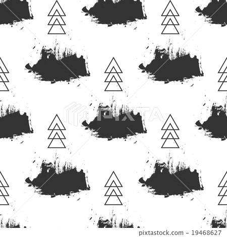 Seamless grunge pattern. Brush strokes texture 19468627