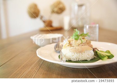 Thai food gourmet steamed chicken with rice 19473893