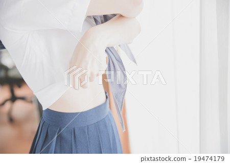 asian girl student in school uniform asian girl student in school uniform 19474179