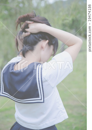 asian girl student in school uniform asian girl student in school uniform 19474186