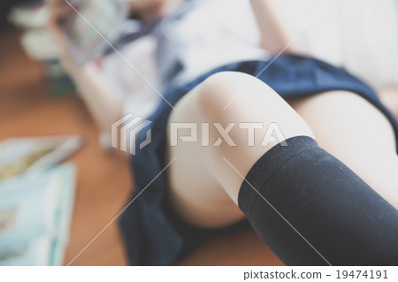 asian girl student in school uniform asian girl student in school uniform 19474191