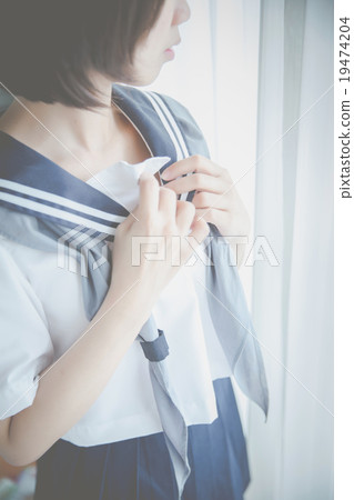 asian girl student in school uniform asian girl student in school uniform 19474204