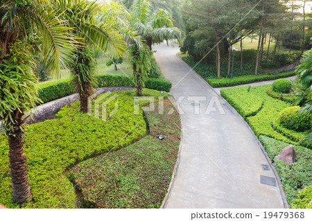 Road in garden Road in garden 19479368