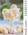 The meringue kisses in the glass vase 19480159
