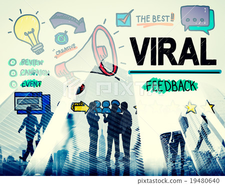 Viral Marketing Spread Review Event Feedback Concept Viral Marketing Spread Review Event Feedback Concept 19480640
