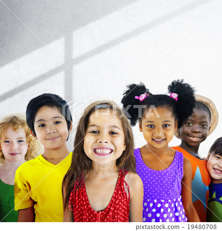 Diversity Children Friendship Innocence Smiling Concept 19480708