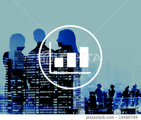 Bar Graph Marketing Analyzing Growth Increase Concept 19480789