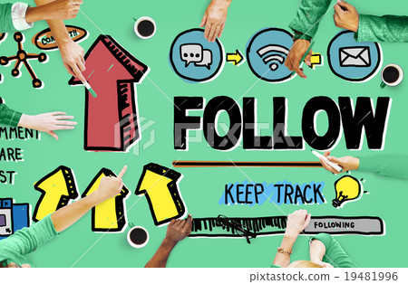 Follow Follower Following Connecting Networking Social Concept Follow Follower Following Connecting Networking Social Concept 19481996