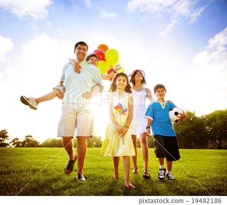 Family Activity Outdoors Picnic Relaxation Concept Family Activity Outdoors Picnic Relaxation Concept 19482186