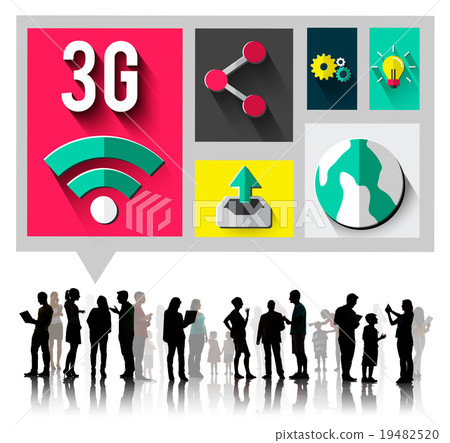 3G Networking Global Communications Connection Concept 19482520