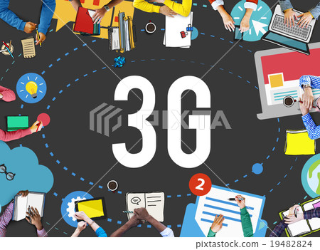 3G Connection Wireless Telecommunications Mobility Concept 19482824