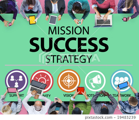 Mission Success Strategy Achievement Strategy Concept 19483239