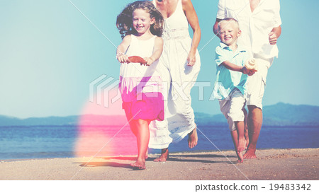 Family Beach Holiday Vacation Togetherness Concept 19483342