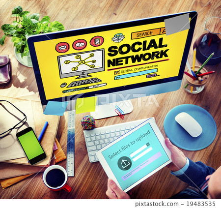 Social Network Social Media Internet WWW Web Online Concept 19483535