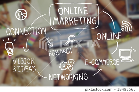 Online Marketing Digital Networking Strategy Vision Concept 19483563