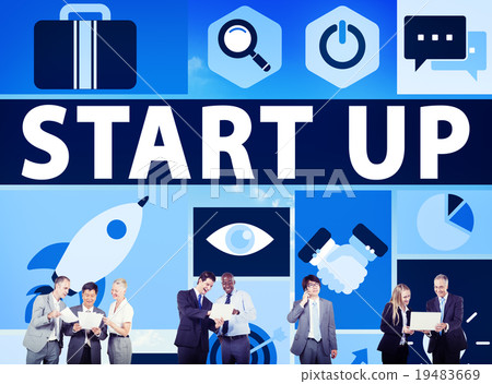 Start Up Business New Launch Technology Concept Start Up Business New Launch Technology Concept 19483669