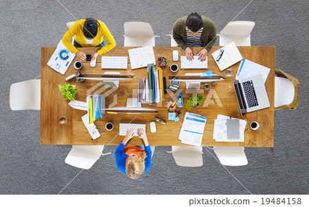 Business People Office Working Place of Work Concept Business People Office Working Place of Work Concept 19484158