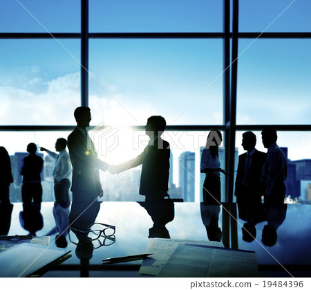 Businessmen Handshake Deal Business Commitment Concept 19484396