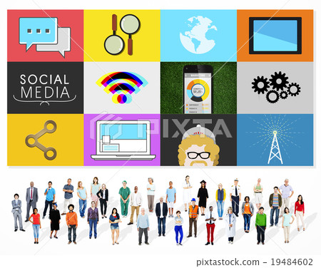 Social Media Social Network Connection Global Concept Social Media Social Network Connection Global Concept 19484602