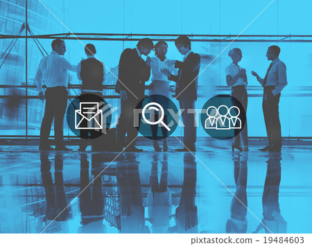 Mail Magnifying Glass Search Team Concept Mail Magnifying Glass Search Team Concept 19484603