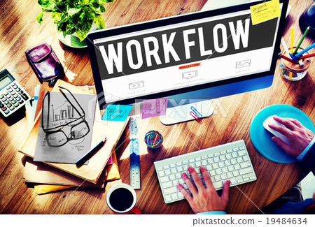 Work Flow Efficiency Implement Process System Concept 19484634
