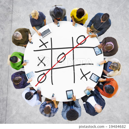Tic Tac Toe Game Competition XO Win Challecge Concept Tic Tac Toe Game Competition XO Win Challecge Concept 19484682