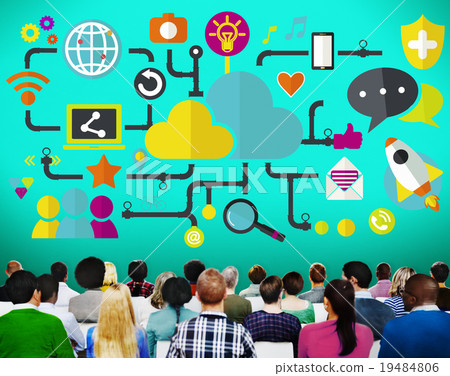 Social Media Social Networking Technology Connection Concept Social Media Social Networking Technology Connection Concept 19484806