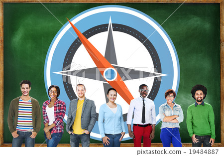 Navigation Compass Direction Exploration Guide Journey Concept Navigation Compass Direction Exploration Guide Journey Concept 19484887