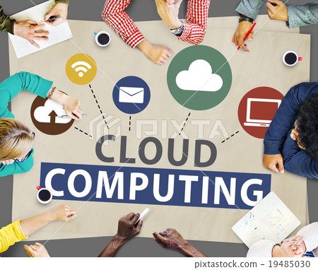 Cloud Computing Online Internet Sharing Storage Concept 19485030