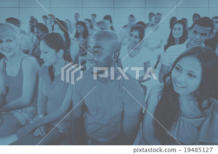 Group People Crowd Audience Casual Students Conference Concept 19485127