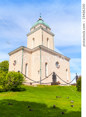 Facade of the Suomenlinna Church in summer Facade of the Suomenlinna Church in summer 19486200