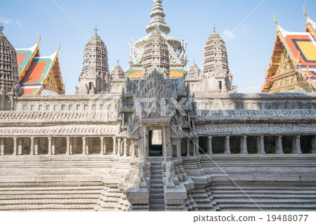 曼谷，泰國的寺廟圖像 19488077