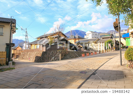 Beppu Tetsuya Onsen alley side back alluvial ① 19488142