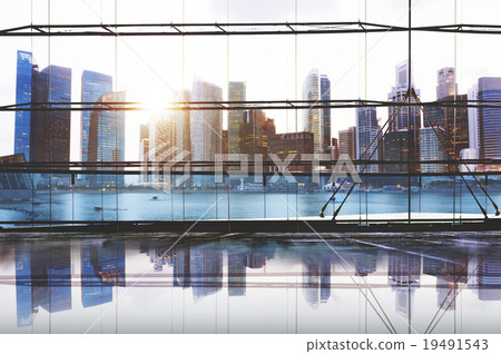 City Lights Urban Scenic View Buildings Concept 19491543