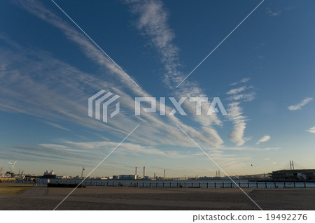 橫濱大碼頭的黎明的風景 橫濱大碼頭的黎明的風景 19492276