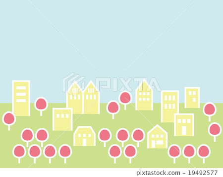 Cityscape Spring cherry Cityscape Spring cherry 19492577