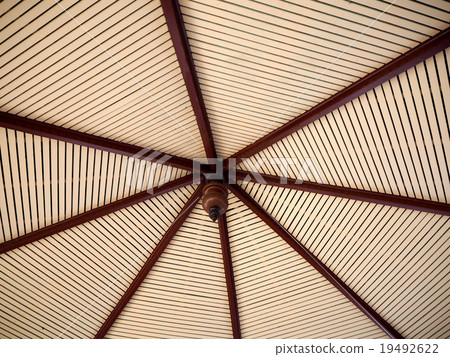 wood roof ceiling pattern 19492622