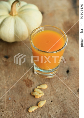 Pumpkin juice with seeds Pumpkin juice with seeds 19494420