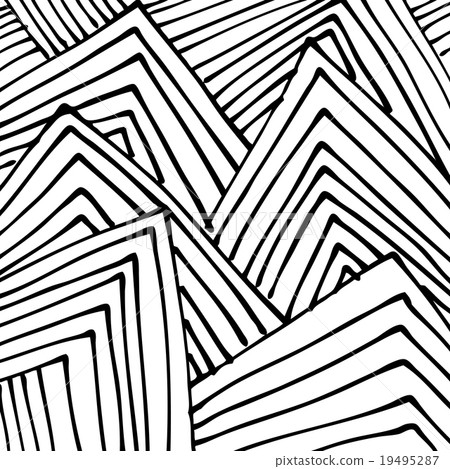 doodle abstract hand drawn pattern 19495287
