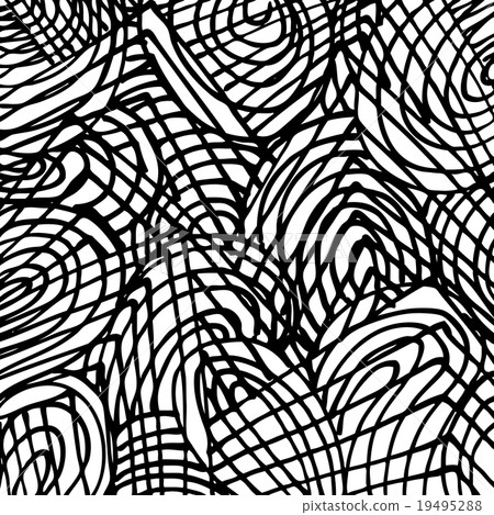 doodle abstract hand drawn pattern 19495288