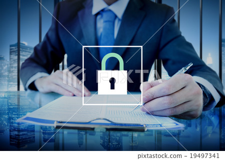 Padlock Protect Password Security Symbol Concept Padlock Protect Password Security Symbol Concept 19497341
